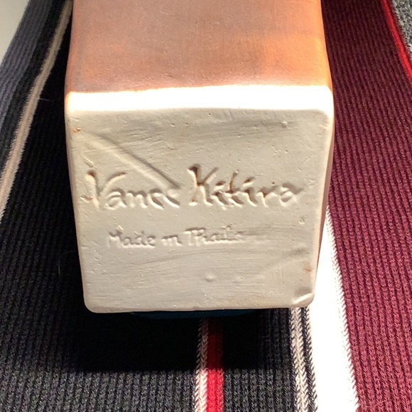 Vance Kitira Tapered Ceramic Glazed Vase, 10 1/2” H x 4” W top, 2 3/4” bottom - Picture 2 of 5